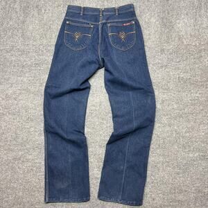 Vintage Anthonys 701 Collection Jeans Womens 16 Blue High Rise Denim 60s 70s